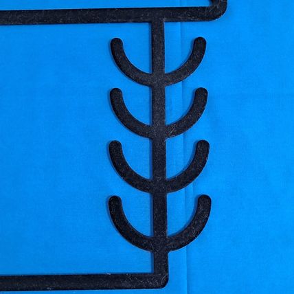 BLACK Flower SCARF HANGER Belt Tie Velvet Holder Closet Organizer Necktie Rack