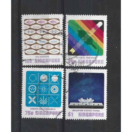 Singapore.Singapore Science Centre set of 4.Fine Used.Jun25