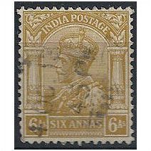 India 1935 SG276 6a Bistre Fine Used...