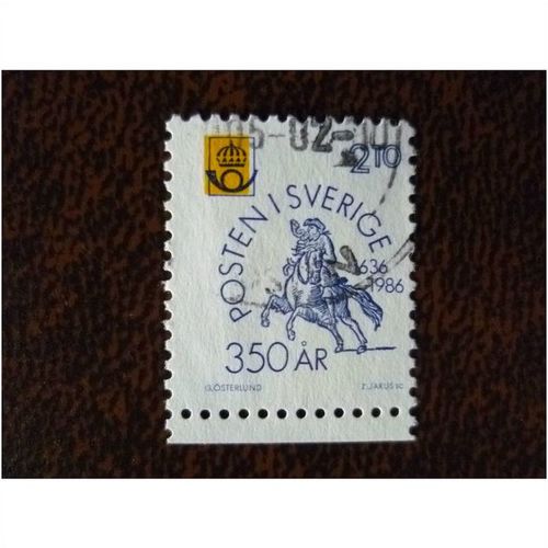 Sweden 1986 350th Anniversary of Post Office Emblem fine used stamp SG1294 horse