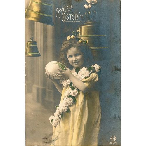 Antique Germany Postcard 1911 - Frohliche Ostern! (Happy Easter!)