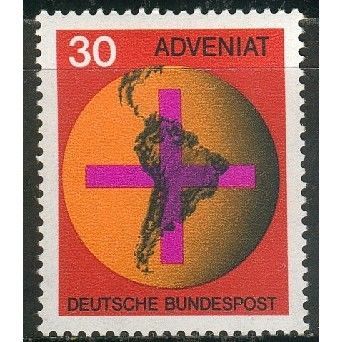 Germany 1967 - SG1450 - Aid For Catholic Church Latin America (unused)