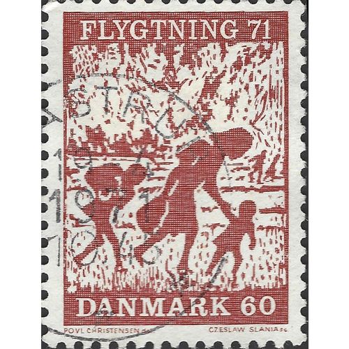 DENMARK, Refugee Fund, brown 1971, 60ore