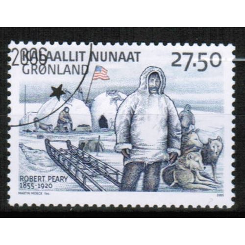 2005 Greenland Sc# 462 used - Explorer Robert Peary - 27.50kr