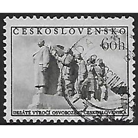 Mi 905: 60 h. olive-black Tenth Anniversary of Liberation.