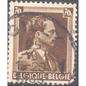 Belgium 1936 - SG745 - 70c brown - King Leopold 111 - used 4
