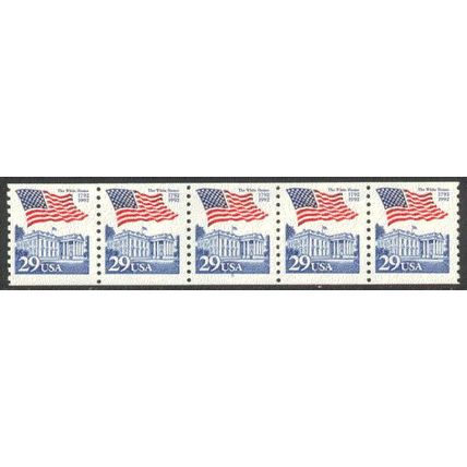 2609 29c U.S. Flag Over White House Fine MNH PNC 5/5 V0219