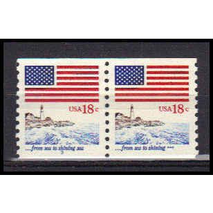 1891 18c U.S. Flag Very Fine MNH SG CNP Left 3 PA0234