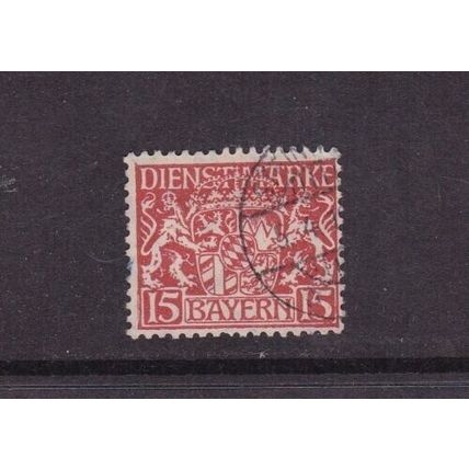 Bavaria 1916 Official 15pfg SGO201 Very Fine used VGC