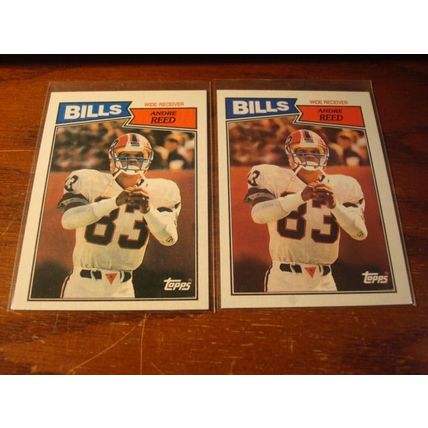 1987 Topps, 6-Cards, ANDRE REED HOF/MARTIN/GIVINS ++