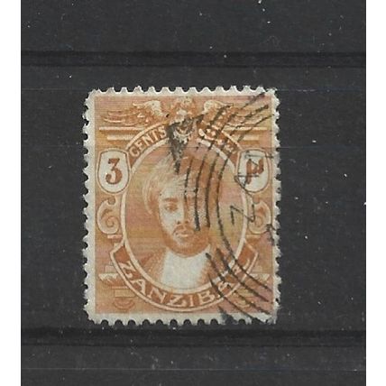 Zanzibar.SG278 3c Orange-Yellow.Fine Used.Jul24d