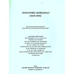 Johannes Boekholt (1656-1693) The First Dutch Publisher Of John Bunyan And Other