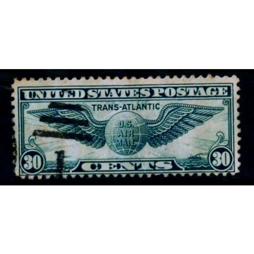 USA 1939 SG A 852 30c AIR BLUE WINGED GLOBE FINE USED 3