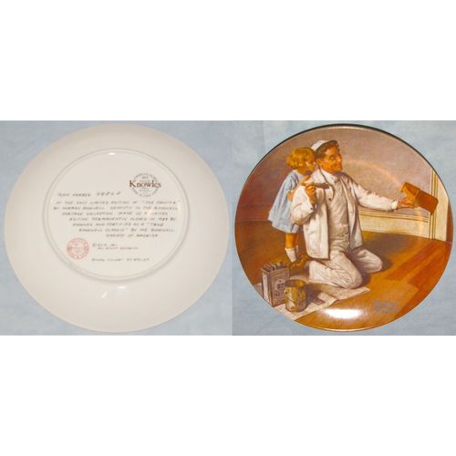 PLATE: Norman Rockwell - The Painter 1983 7th in Heritage Collection