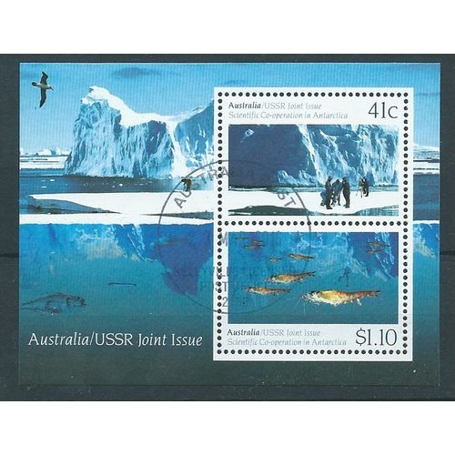 AUS 1991 'AUS/RUS JOINT ISSUE' M/S FINE USED (EBID41-322)