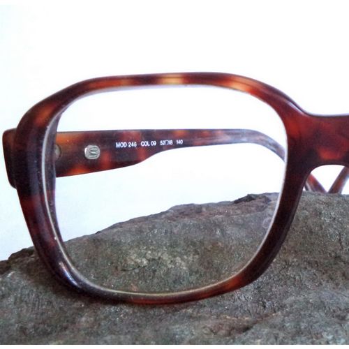 Silhouette Big Eyeglasses M246 Nerd Tortoise Horn Rim 52-18 Unisex Sunglasses