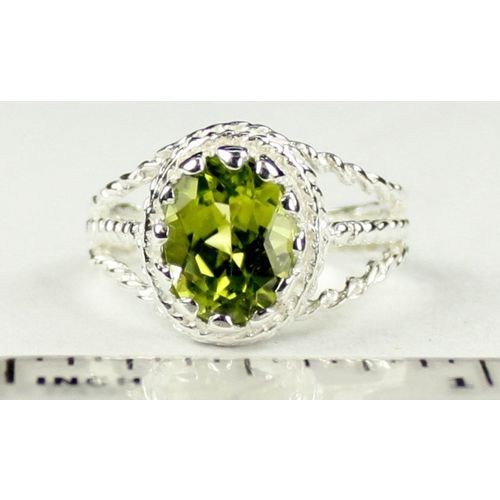 Peridot, 925 Sterling Silver Ladies Ring, SR070