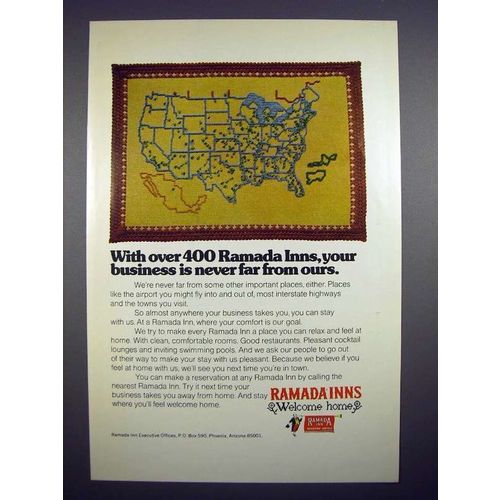 1973 Ramada Inns Motel Ad - Never Far From Ours