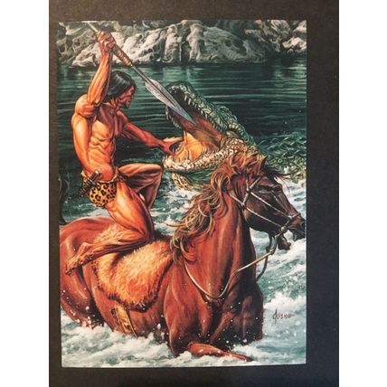 Joe Jusko: Edgar Rice Burroughs I trading card #34, excellent condition!