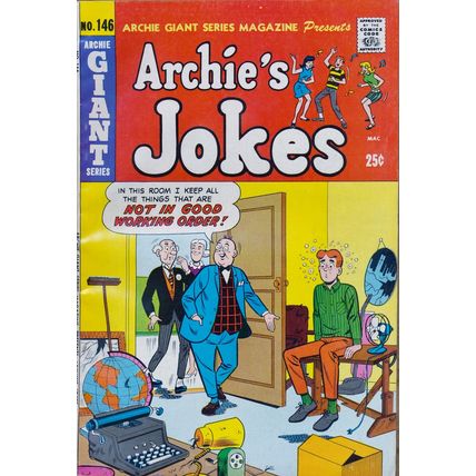 Archie Giant Series #146 Archie's Jokes Riverdale Betty Veronica 6/67 Silver Age