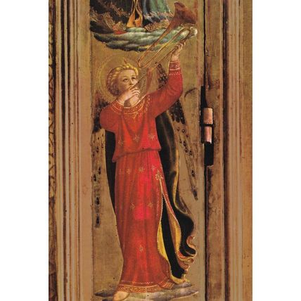 Fra Angelico Musician Angel Postcard unused VGC