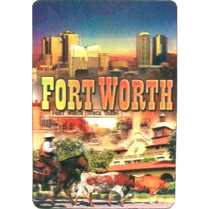 Fort Worth Texas 3D Fridge Magnet