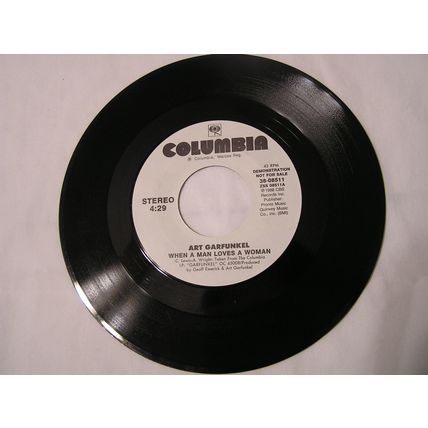 Art Garfunkel Promo 45-WHEN A MAN LOVES A WOMAN STEREO