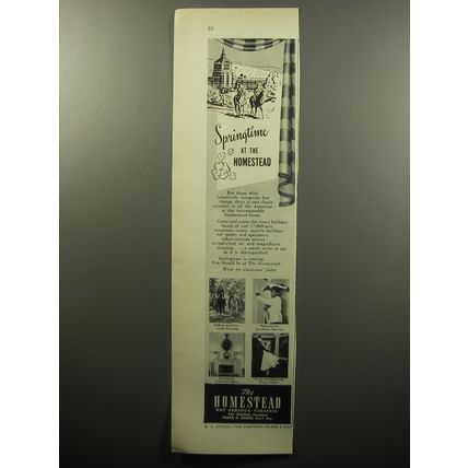 1951 The Homestead Resort Advertisement - Springtime at the Homestead