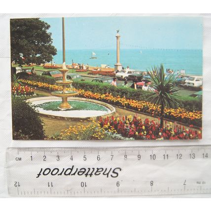 vintage postcard Cliff Gardens Felixstowe