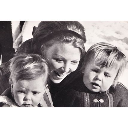 Princess Beatrice in 1971 Winter Snow Lech Austria Postcard