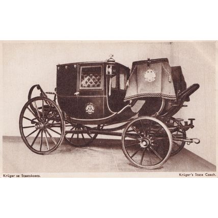 President Kruger Staatskoets Coach Dutch Holland Old Postcard