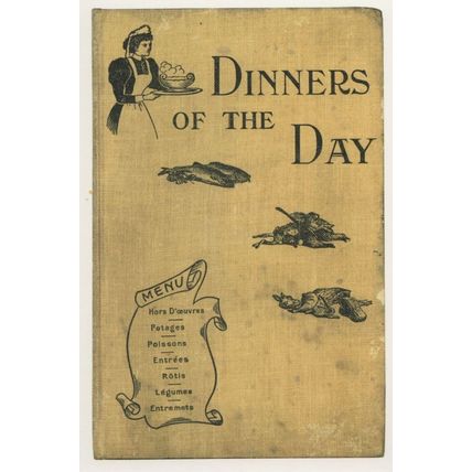 Dinners Of The Day Mrs Praga Victorian Cookery 1899 Book Postcard