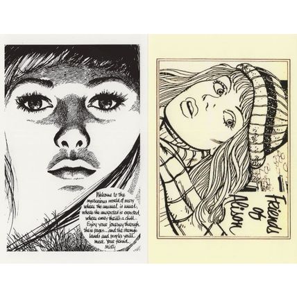 Misty The Witch Friends Of Alison 2x 1970s Girls Comic Postcard s