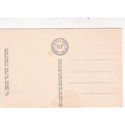 Mont Saint Michel France Postcard unused VGC