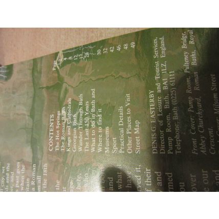 City of BATH, SOMERSET Official Guide Book 1981 124 page p/b =