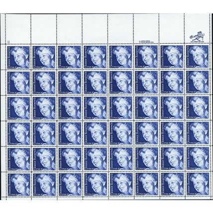 Eleanor Roosevelt of Forty Eight 20 Cent Postage Stamps Scott 2105