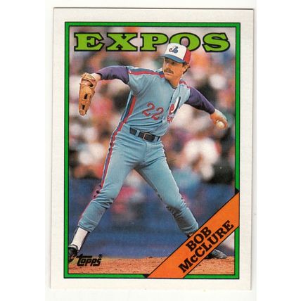 1988 Topps baseball card 313 Bob McClure
