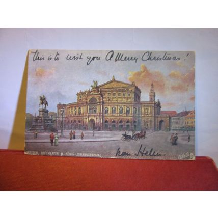 DRESDEN. GERMANY. used antique postcard R. Tuck 'Oilette' 1905 pm #