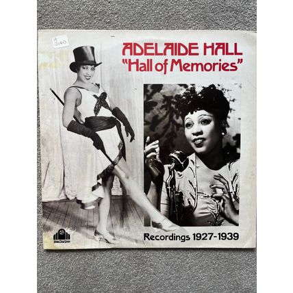 ADELAIDE HALL - HALL OF MEMORIES - RECORDINGS 1927-1939 (VINYL LP)