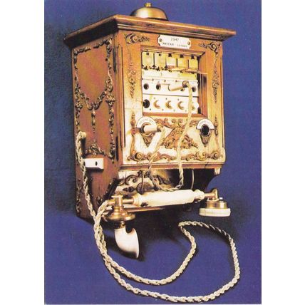 Early Switchboard owned by Rothschild Family Postcard unused VGC
