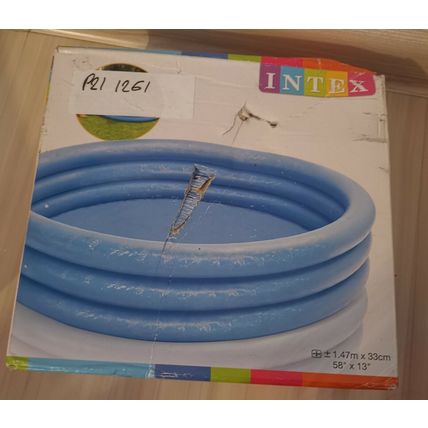 NEW INTEX 3 Ring Crystal Blue Paddling Swimming Pool Kids Garden Play 58" x 13"