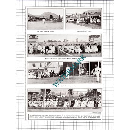 Okanagan Valley Lawn Tennis Tournament Penticton Seon - 1913 Cutting / Print