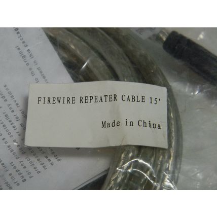 IEEE 1394 Firewire 6-Pin to 6-Pin 4.5m 15 Ft Cable Pro series brand new sealed