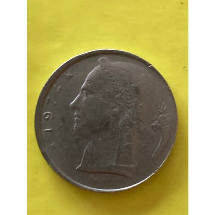 Umlaufmünze Belgien 5 Francs 1974 Belgie