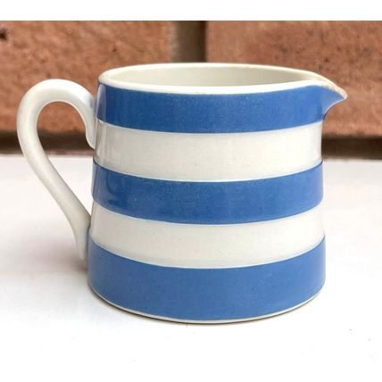 TG T G Green Cornishware EARLY 6cm CREAMER CREAM Jug Round Church Cornish Ware