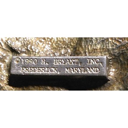 Kansas 1990 By H Bryant Inc 3134 Running Deer Buck Belt Buckle Made In Maryland