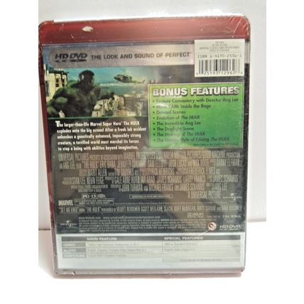 Universal Studios The Hulk (HD-DVD, 2006) Movie Brand New Sealed