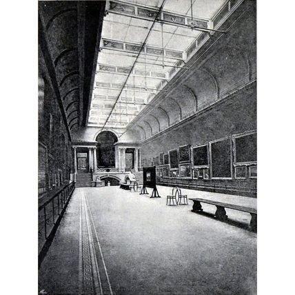 ITALIAN ROOM, THE NATIONAL GALLERY OF IRELAND 1893 PRINT