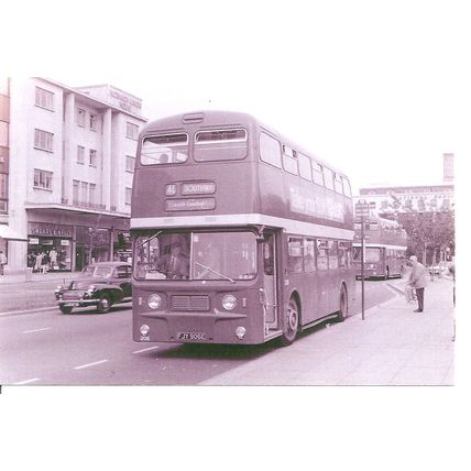 Black & White Photograph of Plymouth Corporation Transport - FJY 906E