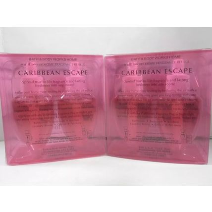 2 boxes/4 bulbs Bath & Body Works Wallflower Refill Bulb Caribbean Escape